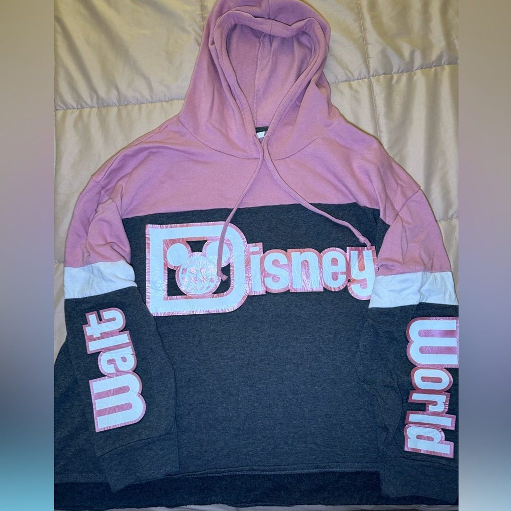 Walt Disney World pink and grey sweatshirt 3X